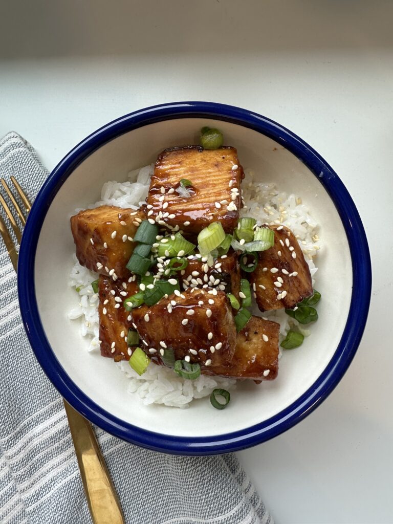 Vegan Honey Garlic Tofu