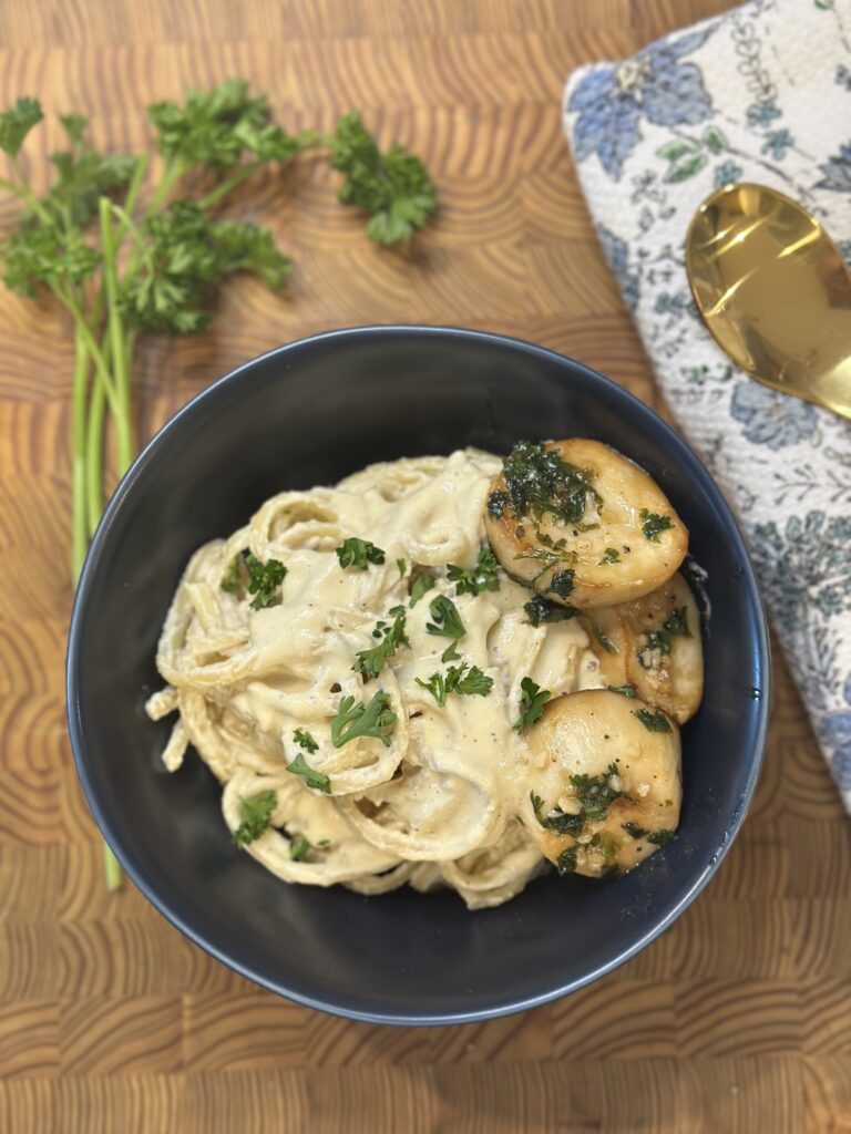 Plant-Based Fettuccine Alfredo