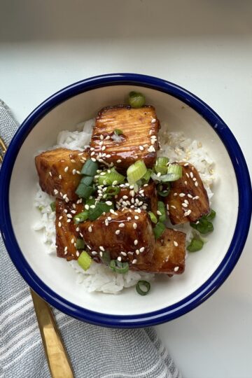 Vegan Honey Garlic Tofu