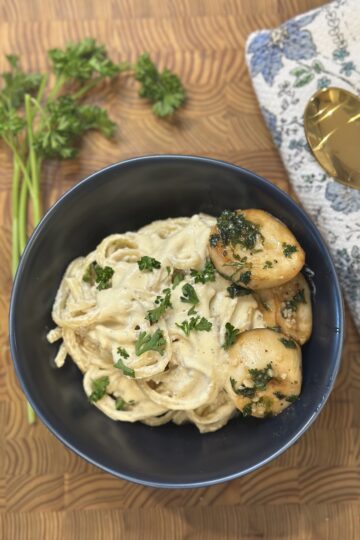 Plant-Based Fettuccine Alfredo