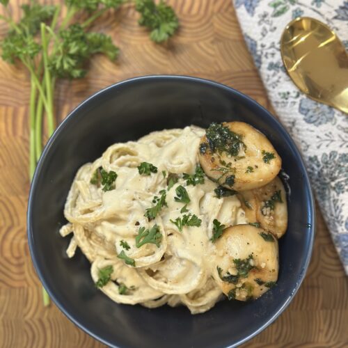 Plant-Based Fettuccine Alfredo