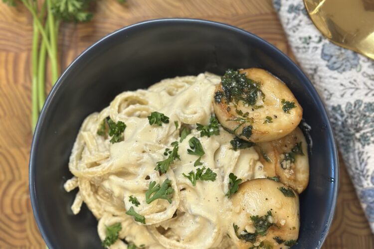 Plant-Based Fettuccine Alfredo