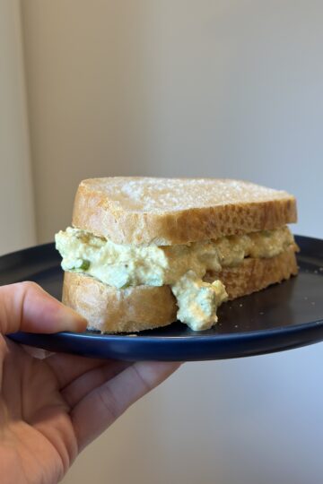 High Protein Egg Salad Sandwich