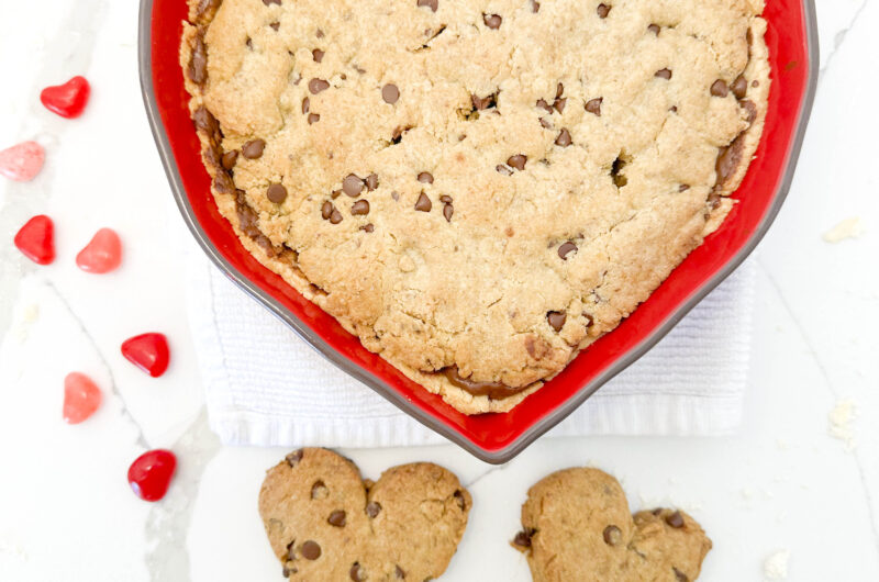 Vegan Chocolate Chip Cookie Pie