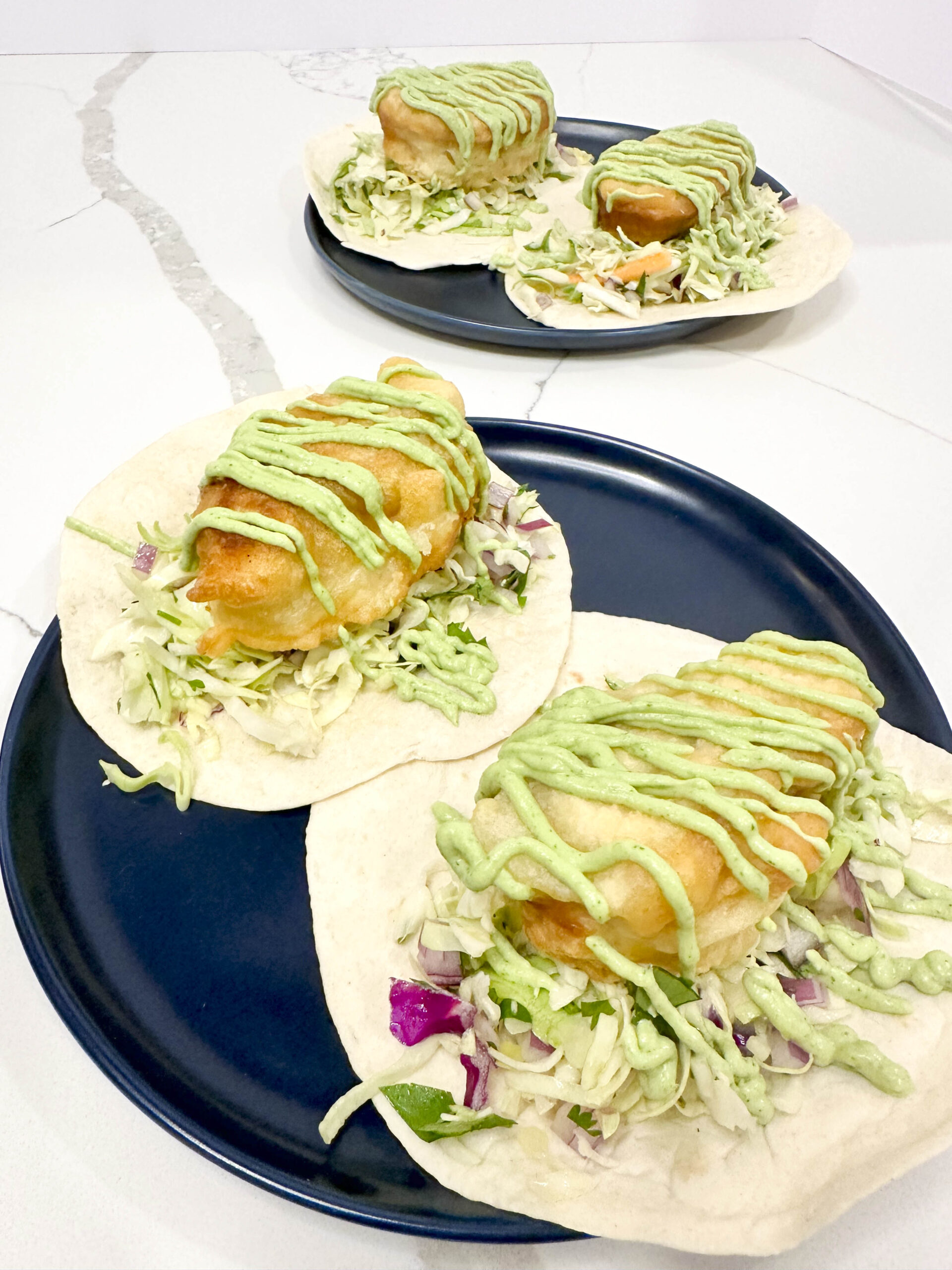 Beer Battered Vegan Fish Tacos