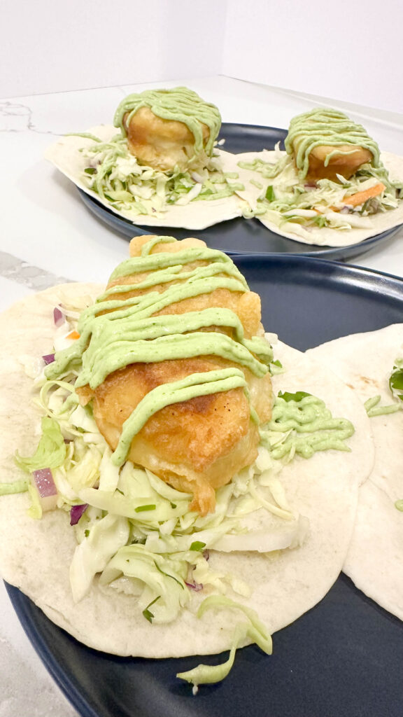 Beer Battered Vegan Fish Tacos